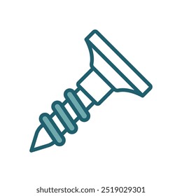 bolt nut icon vector design template simple and clean