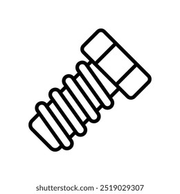 bolt nut icon vector design template simple and clean