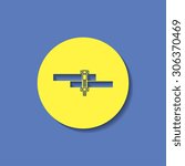 Bolt and nut icon, vector illustration