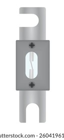 Bolt on fuse. vector illustration
