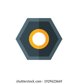 Tornillo, Reparación Vector Ilustrador Con Icono Plano Aislado. Día Del Trabajo, Día De Mayo, Industria Y Juego De Iconos De Construcción. Adecuado para diseño web, logotipo, aplicación y ampliación de su negocio.