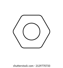 Schrauben- und Bolzen-Symbol im Linienstil