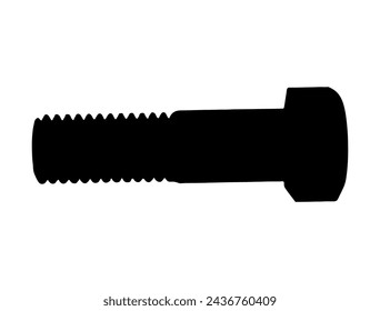 Bolt silueta vector arte fondo blanco