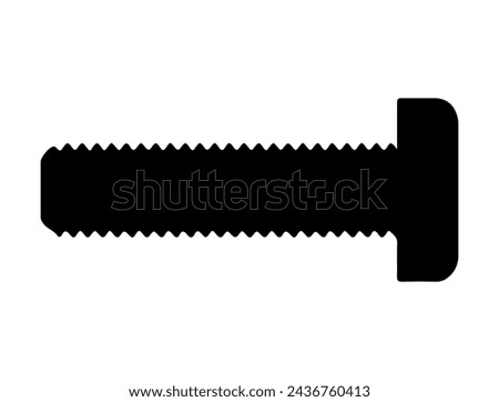 Bolt silhouette vector art white background