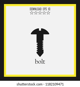 bolt sketch vector icon