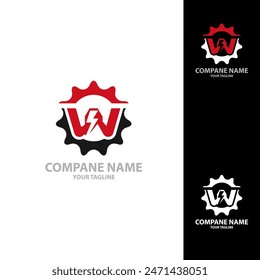 bolt symbol electrical and letter W logo design with creative concept.EPS 10