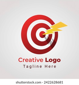 Bolt Target Logo, combination of Bolt striking the bullseye