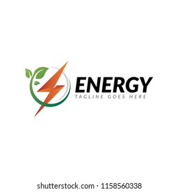 bolt thunder energy logo icon vector template