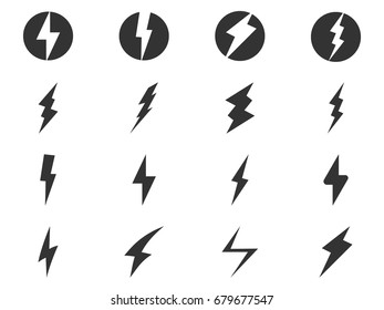 Bolt thunder icons