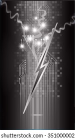 bolt, thunderbolt, thunder, dark black color Light Abstract Technology background for computer graphic website internet and business. circuit. illustration. digital. infographics. www. vector