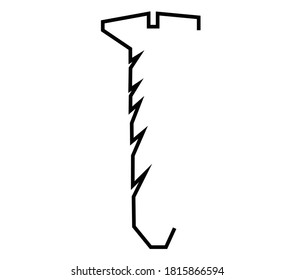 bolt vector flat icon style
