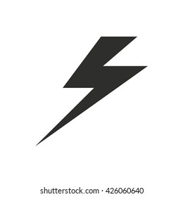 Bolt   vector icon. Illustration isolated on white  background for graphic and web design.