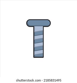 vector de tornillo para presentación de iconos de símbolo del sitio web