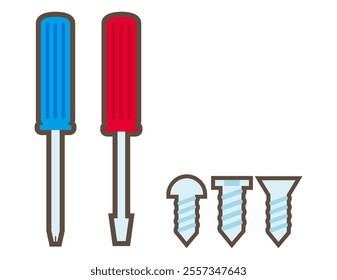 Bolt wrench icon.　Illustration of a cute tool.