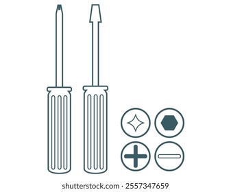 Bolt wrench icon.　Illustration of a cute tool.