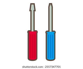 Bolt wrench icon.　Illustration of a cute tool.