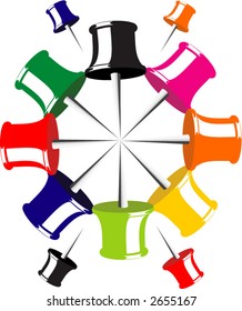 bolts colored for informative note setting