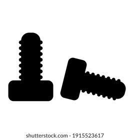 Bolts vector icon on white background