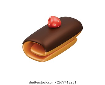  Icono de bolu Ilustración 3D Render