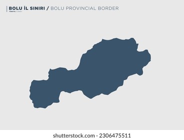 Provincia de Bolu de Turquía, mapa de la provincia.