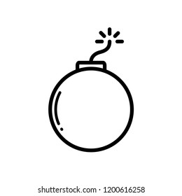 bomb - atomic energy - icon vector