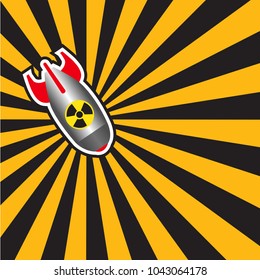 bomb black and orange background