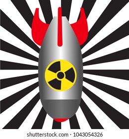 bomb black and white background