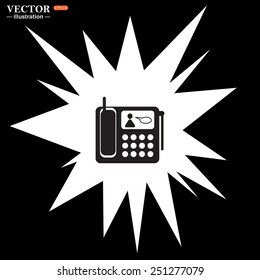 Bomb, blast. Explosion, cotton. Flash, an explosion on a black background. phone, vector illustration, EPS 10