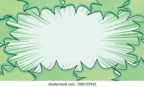 Fondo cómico de globo de explosión de bomba
