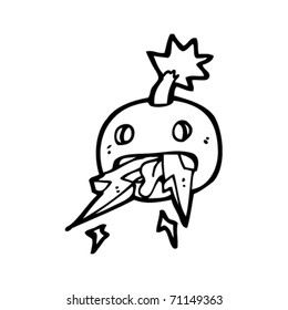 caricatura de bomba