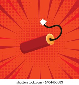 Bomb Cartoon Background Vector The light