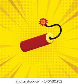 Bomb Cartoon Background Vector The light