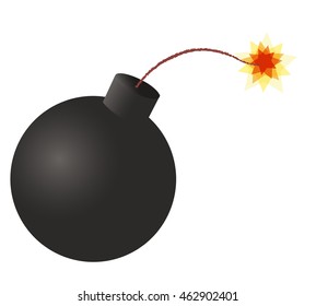 Bomb About Explode Stock Vector (Royalty Free) 212468194