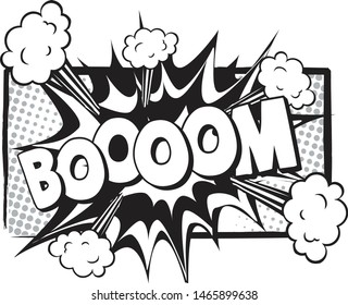 bomb comic icon, pop art print