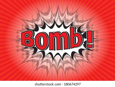 Bomb ! - comic speech bubble cartoon