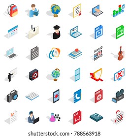 Bomb in computer icons set. Isometric style of 36 bomb in computer vector icons for web isolated on white background