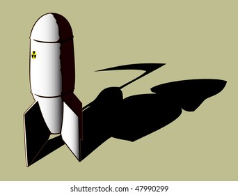 bomb with death shadow