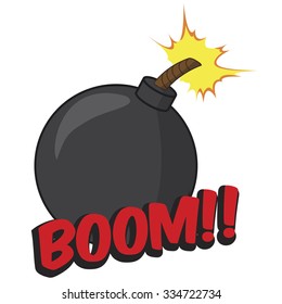 Bomb Design, Vector Hand Drawn Illustration