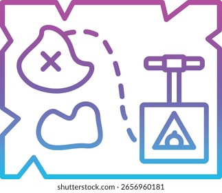 Icono de Vector del detonador de bomba. Se puede utilizar para aplicaciones de impresión, móviles y de Web.