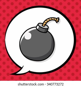 bomb doodle, speech bubble