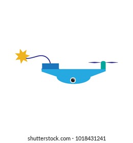 Bomb Drone Logo icon Design