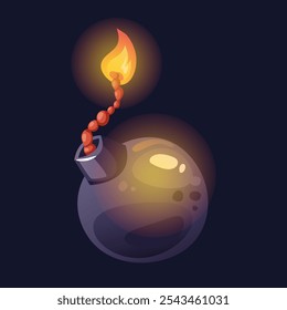 Bomb dynamite boom explosive bang isolated set. Vector graphic design illustration