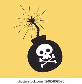 Bombe Dynamit Boom Explosive Feuerwerkskörper Zelt isoliert Set. Vektorgrafik flaches Grafikdesign Illustration