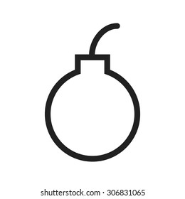 Bomb, dynamite, detonator icon vector image. Can also be used for military. Suitable for use on web apps, mobile apps and print media.