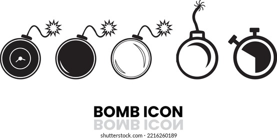 icono de bomba y dinamita para el ejército