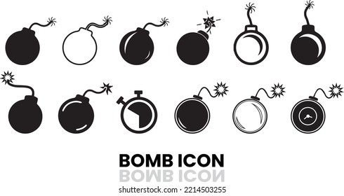Icono de bomba y dinamita para la guerra