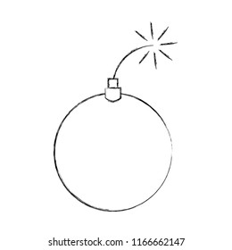 bomb explosion danger comic element