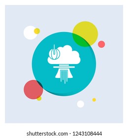 Bomb, explosion, nuclear, special, war White Glyph Icon colorful Circle Background