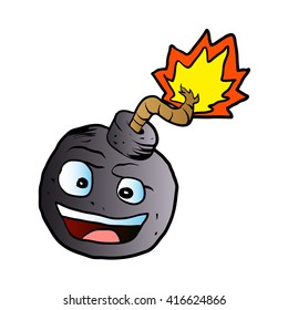 bomb explosive character mascot 
