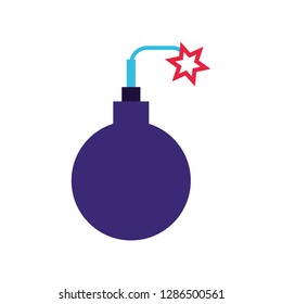 bomb explosive isolated icon